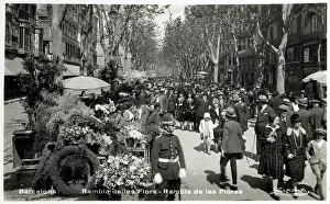 Rambla: Barcelona, Catalonia, Spain - La Rambla