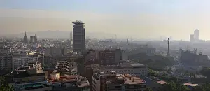 Ribas: Barcelona rooftop panoramic view, Spain