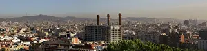 Poble: Barcelona rooftop panoramic view, Spain
