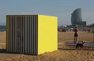 Vela: Barceloneta beach, Barcelona, Spain