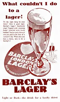 Lager: Barclay's Lager advert