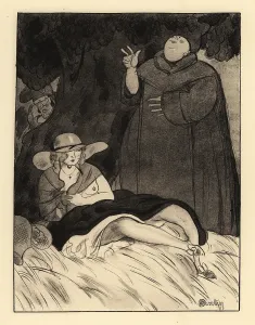 Nouvelles: A bare-breasted wife pays her tithe to lustful Friar Gerard