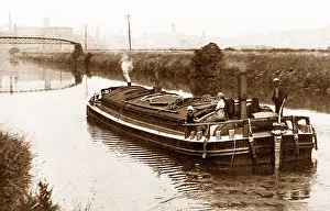 Brighouse: Barge, River Calder, Brighouse