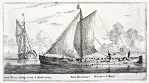 Brewing: Two barges carrying water