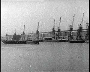 Dockyard: Barges Sit in an Empty Dockyard