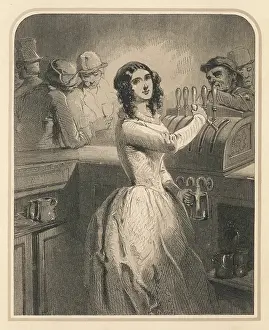 Pint: BARMAID PULLS A PINT