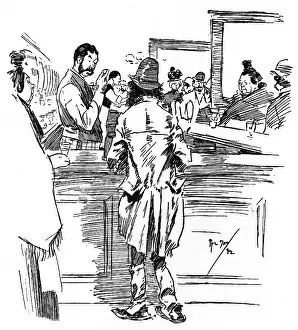Thieving: Barman has a stern word with a disreputable customer