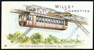 Overhead: Barmen-Elberfeld (now Wuppertal), Germany, electric