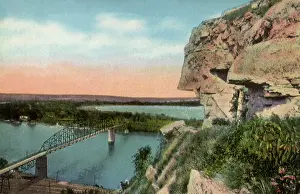 Bluff: Barn Bluff and Bridge. Red Wing