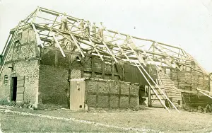 Barn: Barn Construction, Thought to be at Bromsberrow, Herefordshi