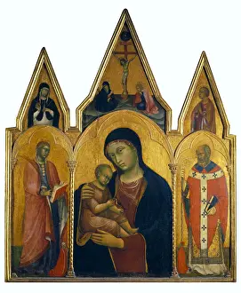 Bianco: BARNABA da MODENA (14th century). The Virgin and