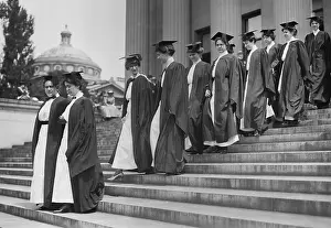 Lcgr1802: Barnard College graduates in procession, June