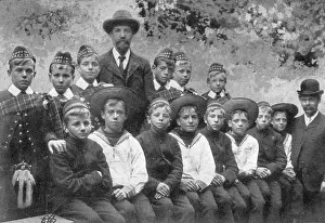 Mayers: Barnardo's Boys with Rev WJ Mayers
