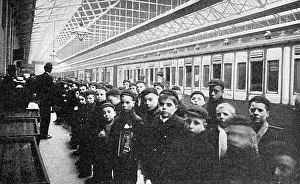 Emigrating: Barnardo's Children emigrating to Canada