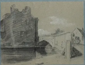 Mallord: Barnes Pool, Eton, with Baldwin's Bridge