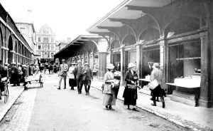 Barnstaple: Barnstaple, Butchers Row 1919