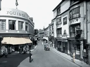 Barnstaple: Barnstaple, High Street Corner 1935