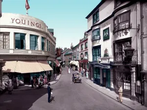 Barnstaple: Barnstaple, High Street Corner 1935