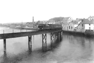 Barnstaple: Barnstaple, the Railway Bridge over the River Taw 1912
