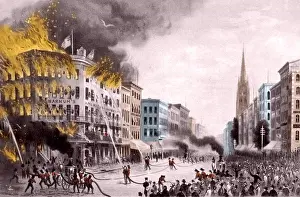Barnum: Barnum's Museum Fire, 1865