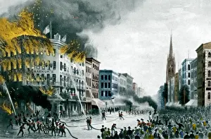 Barnum: Barnum's Museum Fire, 1865