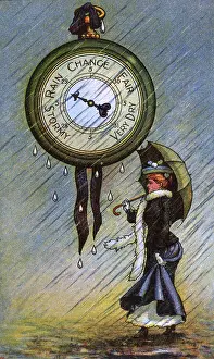 Uncomfortable: BAROMETER SAYS RAIN 1905