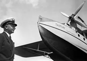 Brock: Baron Buddenbrock in front of a Dornier Do J Wal-31 Typhoon