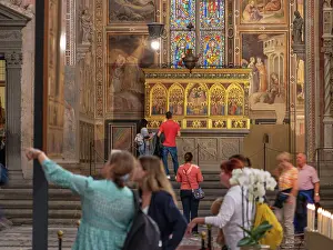 Polyptych: Baroncelli Polyptych, Santa Croce, Florence, Tuscany, Italy