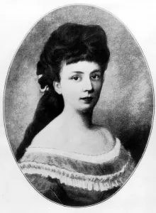 Baroness: Baroness Bertha von Suttner (approx. 1872))