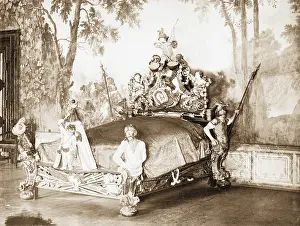 Furnishings: Baroque bed in the Castle St. Florian