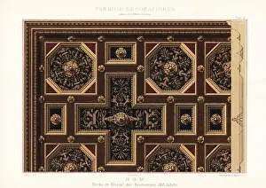 Ernst Ewald: Baroque ceiling, Monastery of the Penitenzieri, 16th century