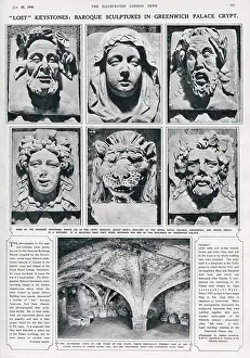 Keystones: Baroque Keystones - Crypt beneath Queen Anne's building