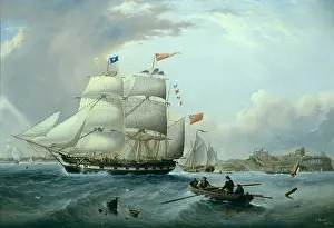 Barque: The Barque Golden Spring, off Tynemouth