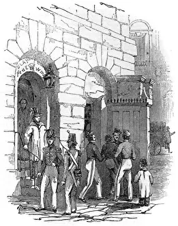Drunks: Barrack canteen exterior, 1847