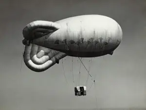 Aerostats: Barrage Balloon with an Underslung Capule Used for Parac?