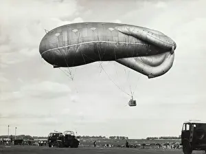 Aerostats: Barrage Balloon Used for Parachute Training During WW2