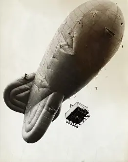 Aerostats: Barrage Balloon Used for Parachute Training During WW2