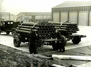 Inflating: BARRAGE BALLOONS 1939
