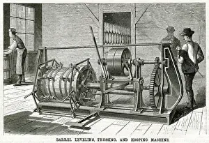Pulley: Barrel leveling, trussing and hooping machine 1875