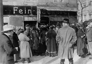 Disturbances: Barricaded bakery in Berlin, 1923