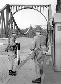 Barricaded: Barricaded checkpoint at Glienicker Brucke in Berlin