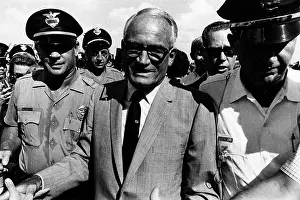 Goldwater: Barry Goldwater walking with escorts