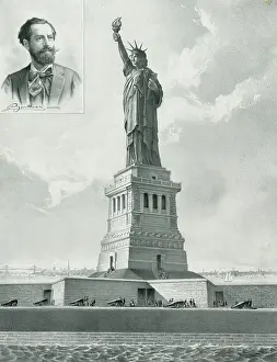 C1886: The Bartholdi Statue--Bedloe's Island, New York Harbor--Pres