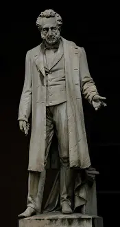 Pavia: Bartolomeo Panizza (1785-1867). Italian anatomist. Statue. U