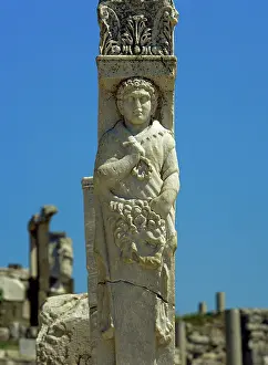 Ephesus: Bas-relief. 2nd century. Pillar at the Gate of Heracles