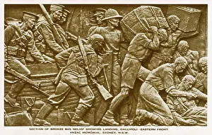 Figural: Bas relief from the Anzac Memorial - Sydney, Australia
