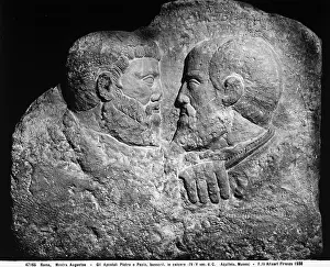 Mostra: Bas-relief in calcium representing the