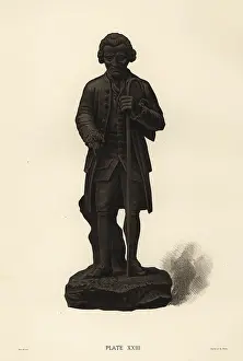Wedgw: Basalt portrait of Rousseau