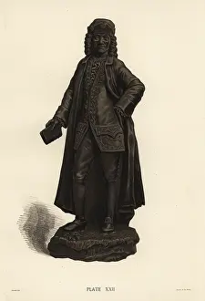 Wedgw: Basalt portrait of Voltaire