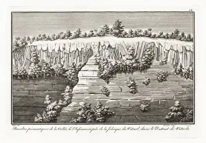 Magma: Basalt prisms in the Infernaccio Valley, Viterbo